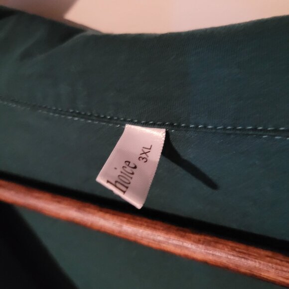 New Choice (Amazon) 3/4 Sleeve Collared Popover Blouse SZ 3X - Picture 3 of 4